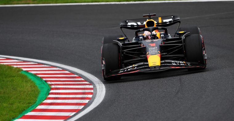 Uitslag VT3 in Japan | Verstappen weer oppermachtig, Perez achter McLaren's