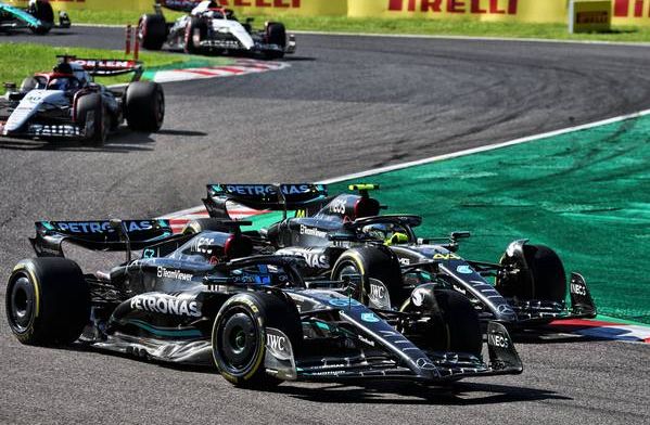 Hamilton voerde felle strijd met teamgenoot Russell: 'Niet m'n netste race'
