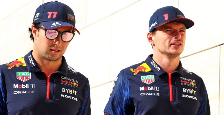 Perez ontkent vijandige houding tegenover Verstappen: 'Ze houden van Max'