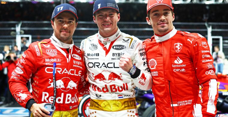 Cijfers | Geïrriteerde Verstappen wint ook als Leclerc van pole begint