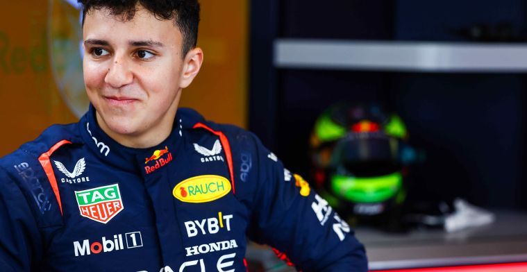 Red Bull-junior Hadjar: 'Geweldig om in snelste auto ter wereld te rijden'