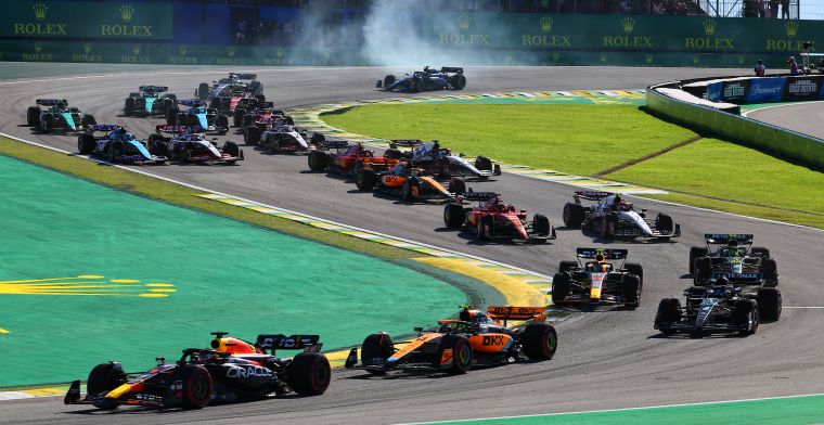 Formule 1 maakt Grands Prix met sprintraces bekend