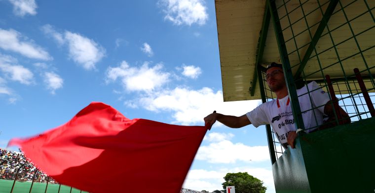 Veroorzaker rode vlag krijgt straf, goed idee in F1?