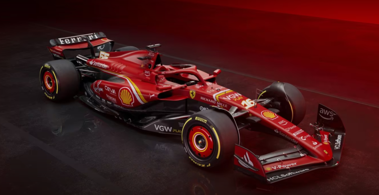 Ferrari presenteert de nieuwe SF-24 voor het F1-seizoen van 2024