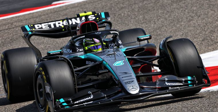 Mercedes tevreden na testdagen Bahrein: 'Auto kan behoorlijk tempo rijden'