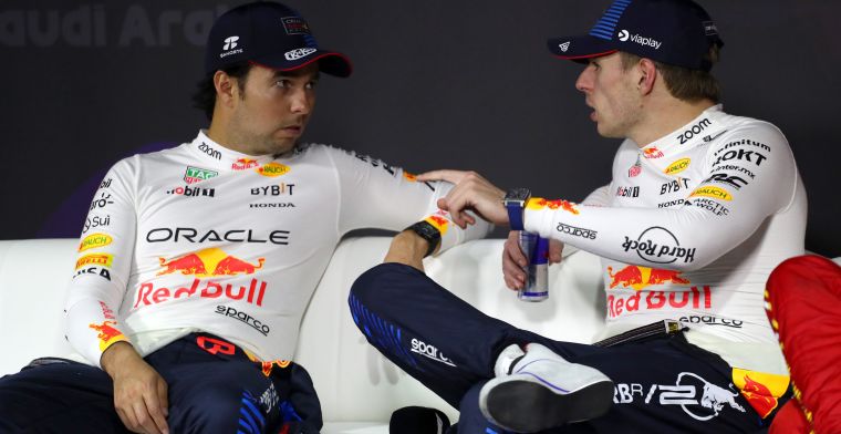 Verstappen niet aanwezig bij persconferentie: Perez en Ricciardo wel