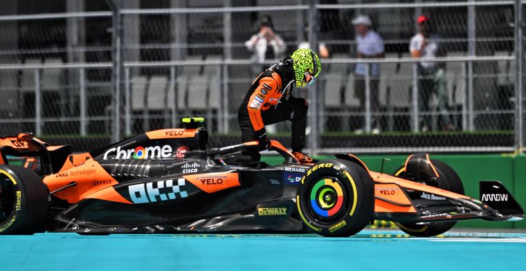 Forse boete voor Norris na kettingbotsing met Hamilton en Alonso in sprintrace